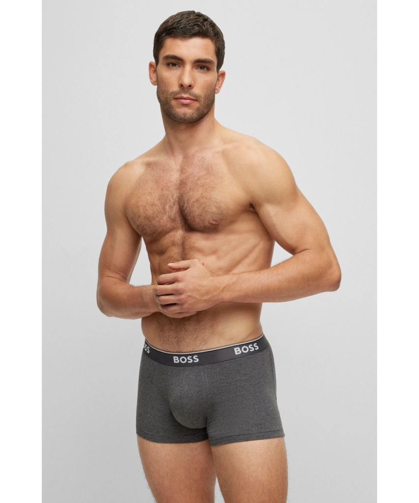 Hugo Boss 3 Pack Mens Trunk - Multicolour Cotton - Size Large